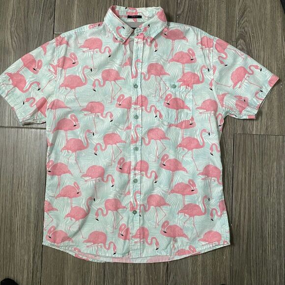 Artistry in Motion Flamingo Short Sleeve Woven size M - Picture 7 of 10